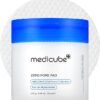 medicube Zero Pore Pads 2.0, Dual-Textured Facial Toner Pads for Exfoliation and Pore Care with 4.5% AHA Lactic Acid & 0.45% BHA Salicylic Acid, Ideal for All Skin Types, Korean Skin Care (70 units)