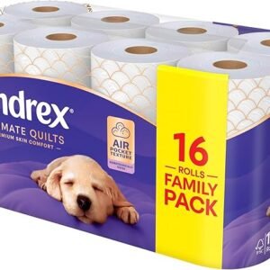Alternative view of Andrex Supreme Quilts Quilted Toilet Paper - 16 Toilet Roll Pack - 25% Thicker Than Before to Provide Ultimate Quilted Comfort with Unique Air Pocket Texture