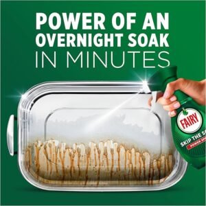 Alternative view of Fairy Skip the Soak Dish Power Spray, Lemon, 8x650ml, Grease Remover & Degreaser for Fast, Effortless Cleaning