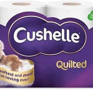 Alternative view of Cushelle Quilted 3-Ply Double Size 50% Longer Soft Absorbent Rolls 32 Pack - 236 Sheets p/roll & HOT Logo Sticker - Sold by HOUSE OF TAPES