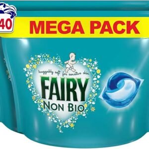 Alternative view of 【NO. 1 sale !!! over 10000 sold !!!!】Fairy Non Bio Pods, Laundry Detergent, Washing Liquid Pods/Capsules, 140 Washes, Huggably Soft for Sensitive Skin - Savers Pack, By Shop Nova®
